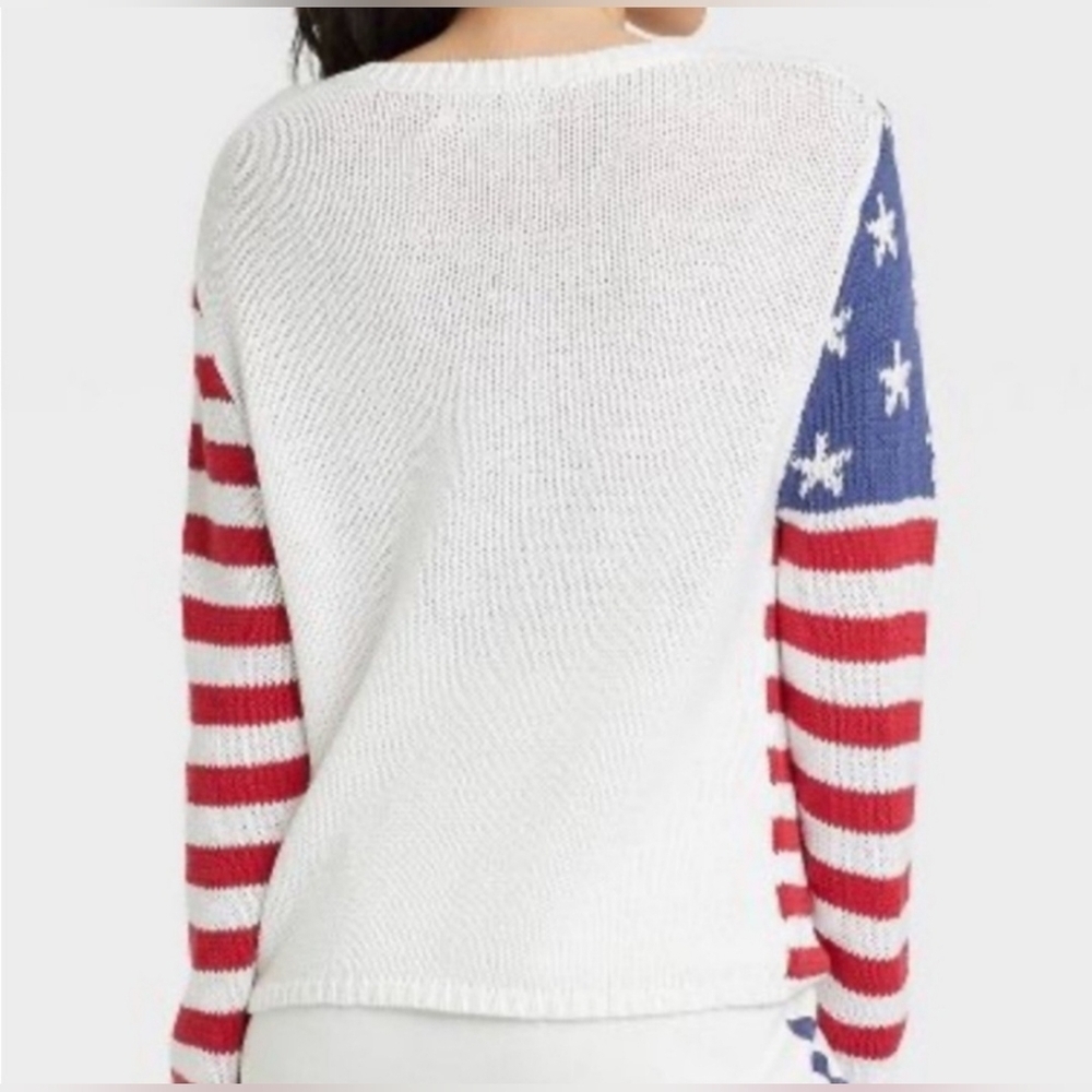 NWT | Grayson Threads | American Flag Knit Striped Sweater | Size: Medium - Picture 2 of 15